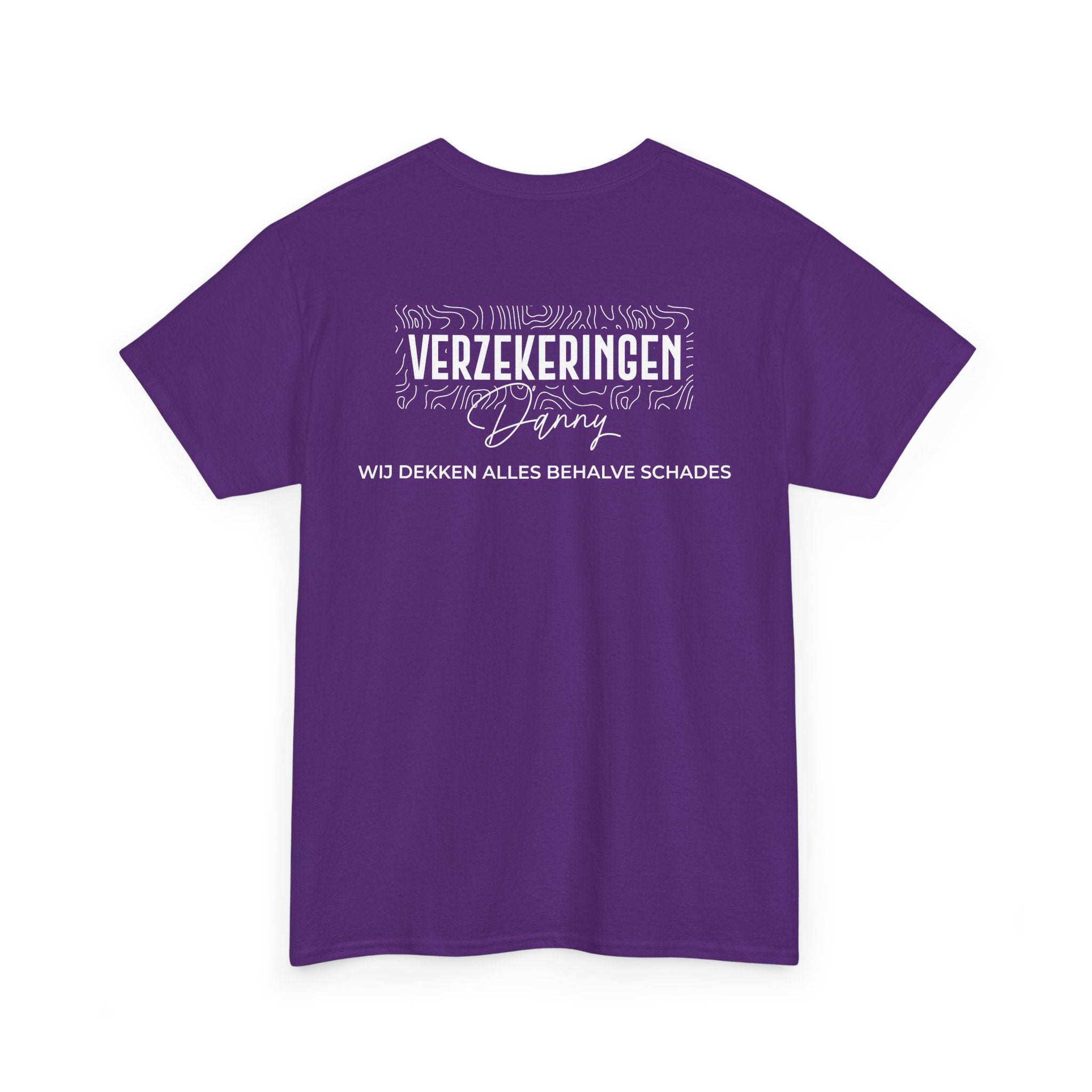 Verzekeringen Danny Shirt (bedrukking achterzijde)