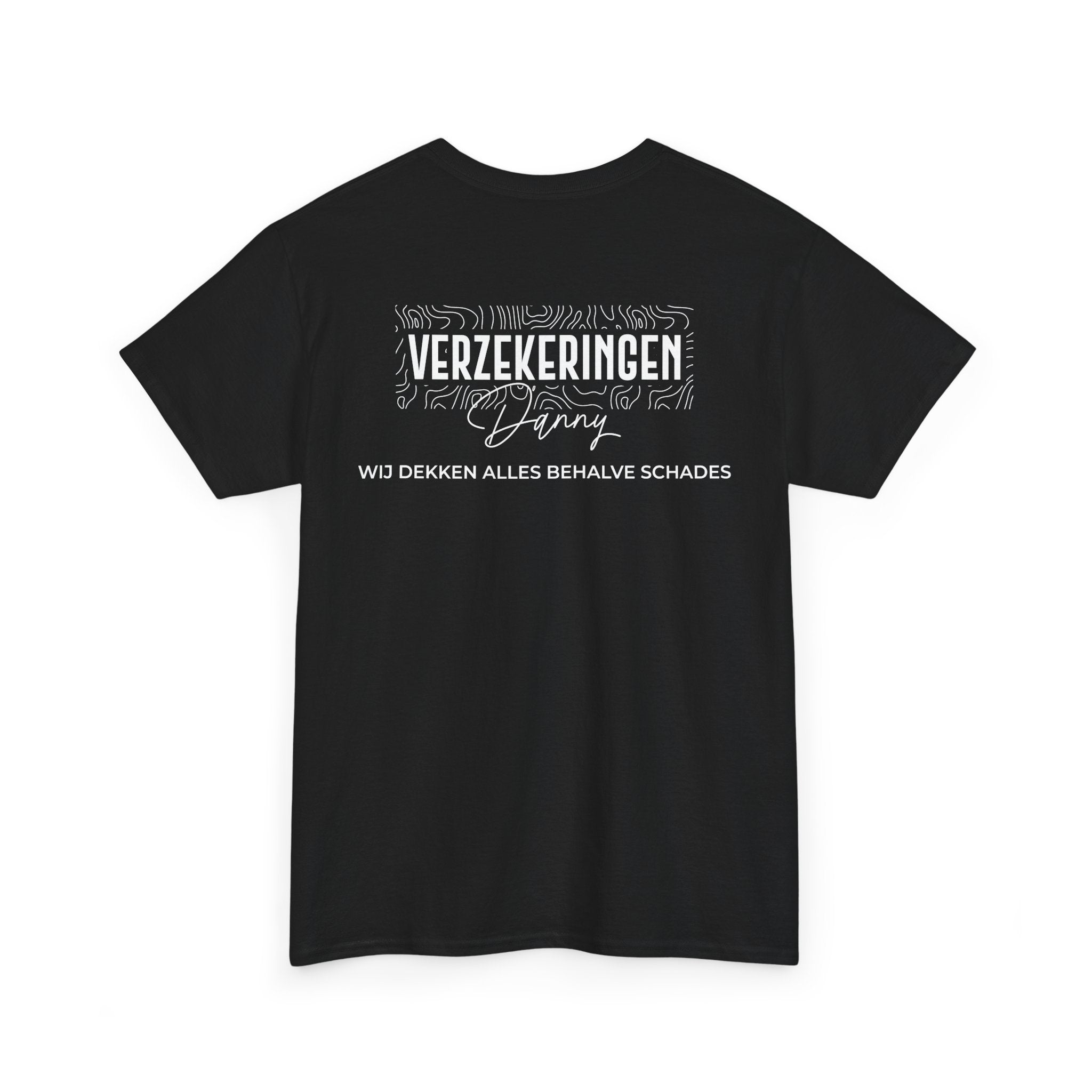 Verzekeringen Danny Shirt (bedrukking achterzijde)